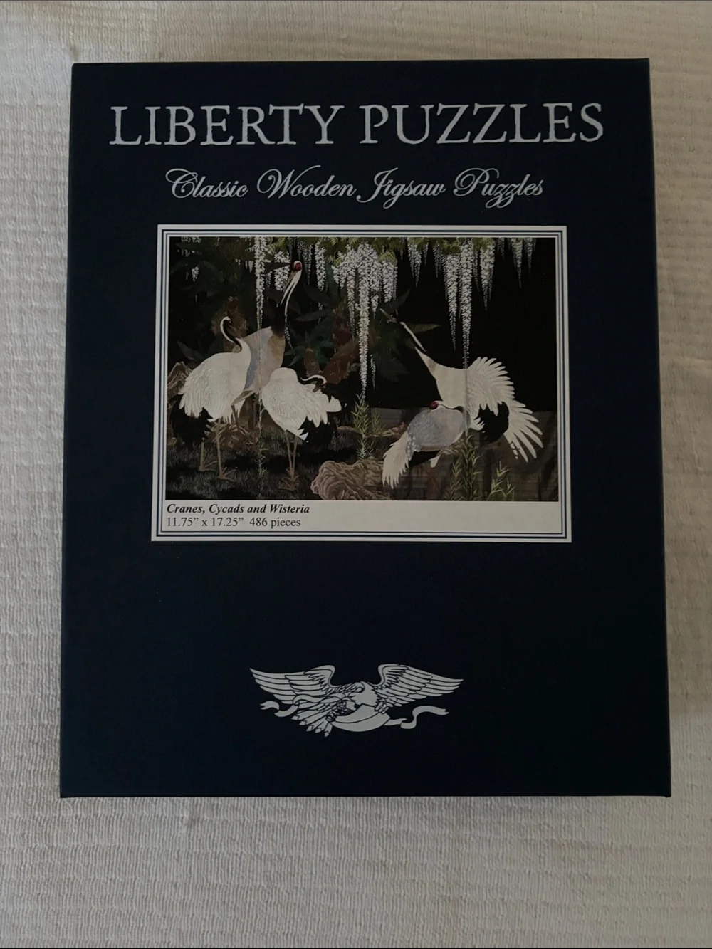 Liberty Puzzles Classic Wooden Jigsaw Puzzle - Navy Blue - Picture 1 of 1